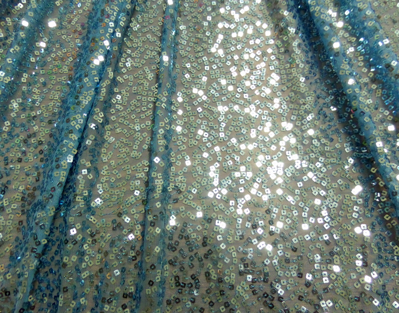 7.Turquoise Cosmos Sequins